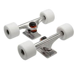 LONGBOARD TRUCK + WHITE WHEELS