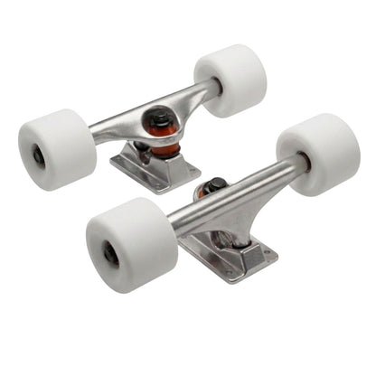 LONGBOARD TRUCK + WHITE WHEELS