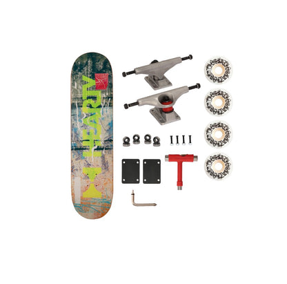 Hearty Pro-Complete Skateboard Pack- Unassembled- 8.0" -Urban Surge Gen-2 (Green)