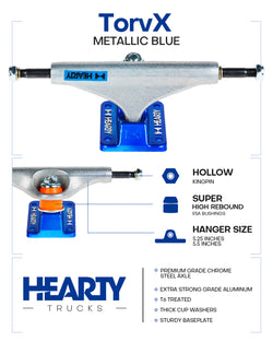 TorvX SERIES-  Raw/Metallic Blue