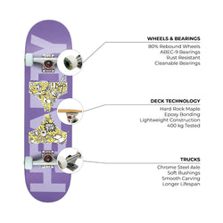 HOUR GLASS PURPLE PRO | 8.0 SKATEBOARD