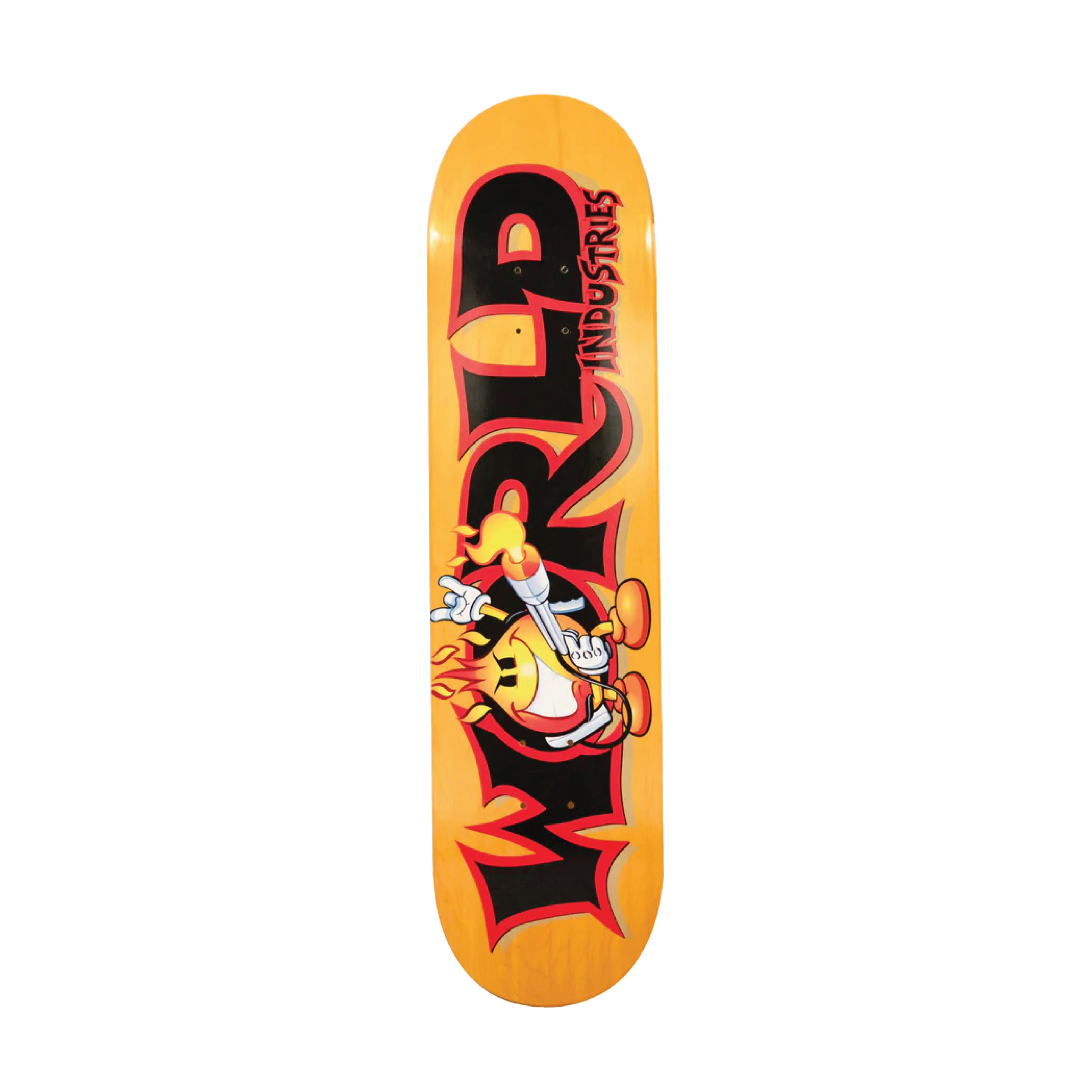 World Industries Deck- Fire World - Yellow  8.0