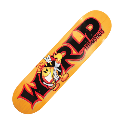 World Industries Deck- Fire World - Yellow  8.0