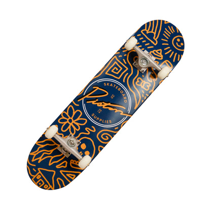 PISTON COMPLETE SKATEBOARDS 7.25"  Doodle (BEST SIZE FOR KIDS UNDER 10)