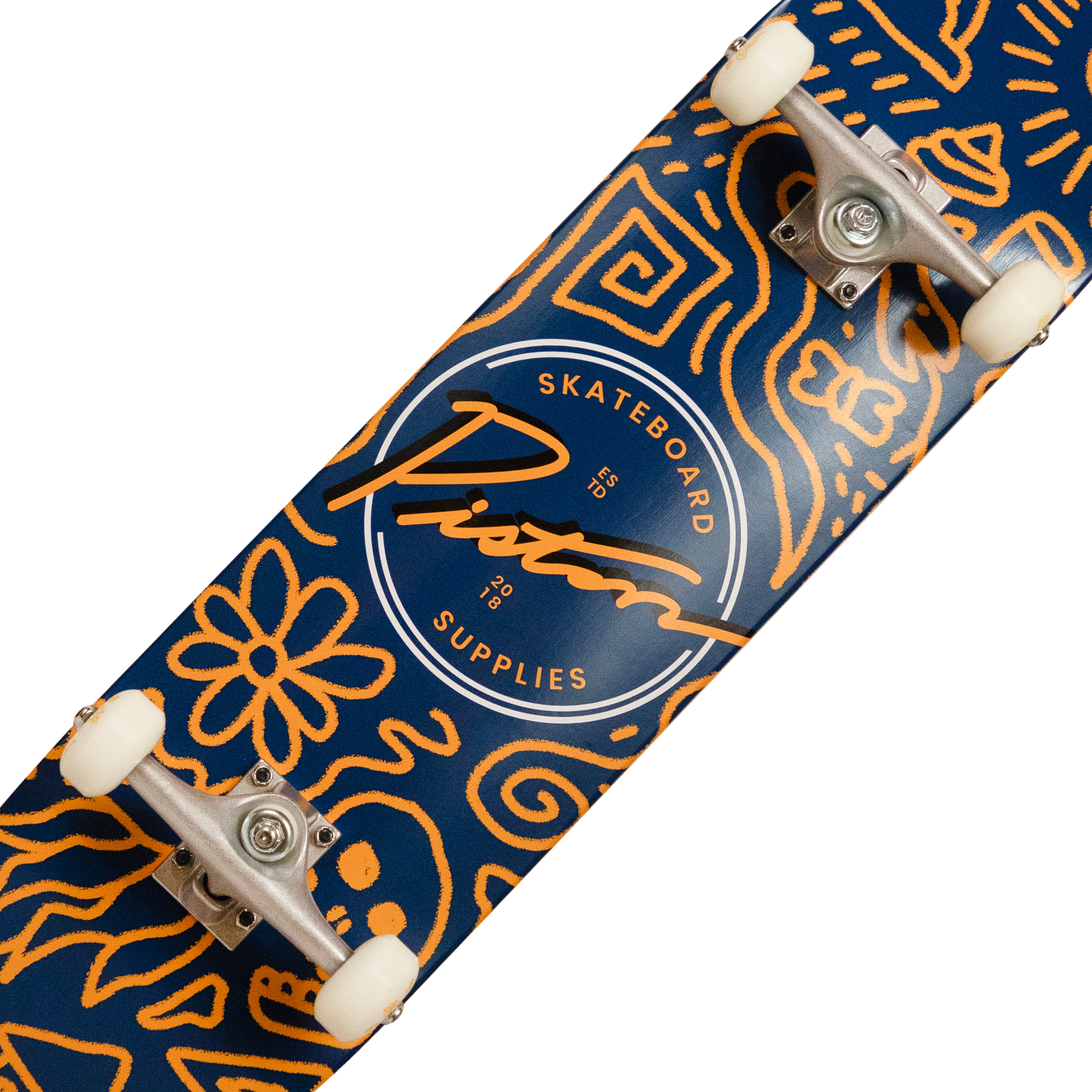 PISTON COMPLETE SKATEBOARDS 7.25"  Doodle (BEST SIZE FOR KIDS UNDER 10)