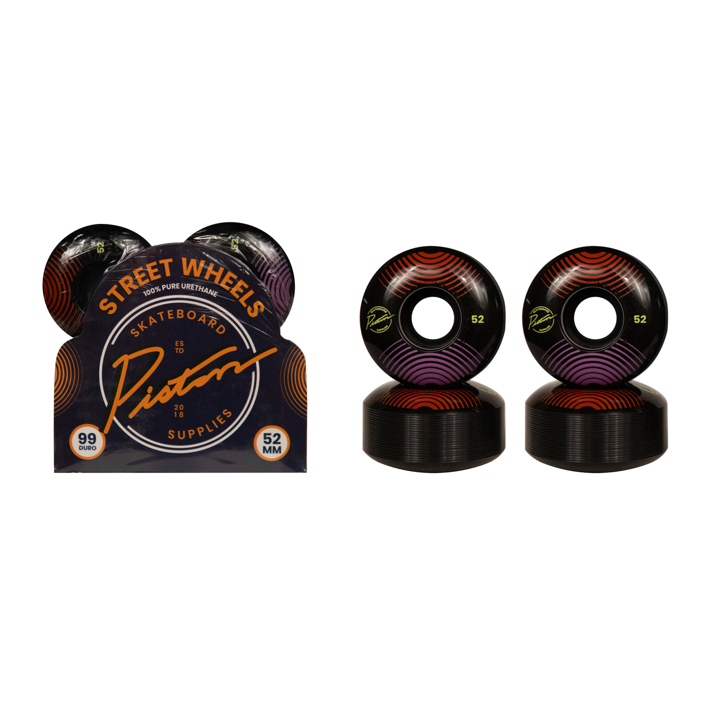 Piston Skateboard Wheels 52mm/Echo