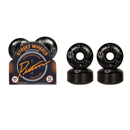Piston Skateboard Wheels 52mm/Diagram