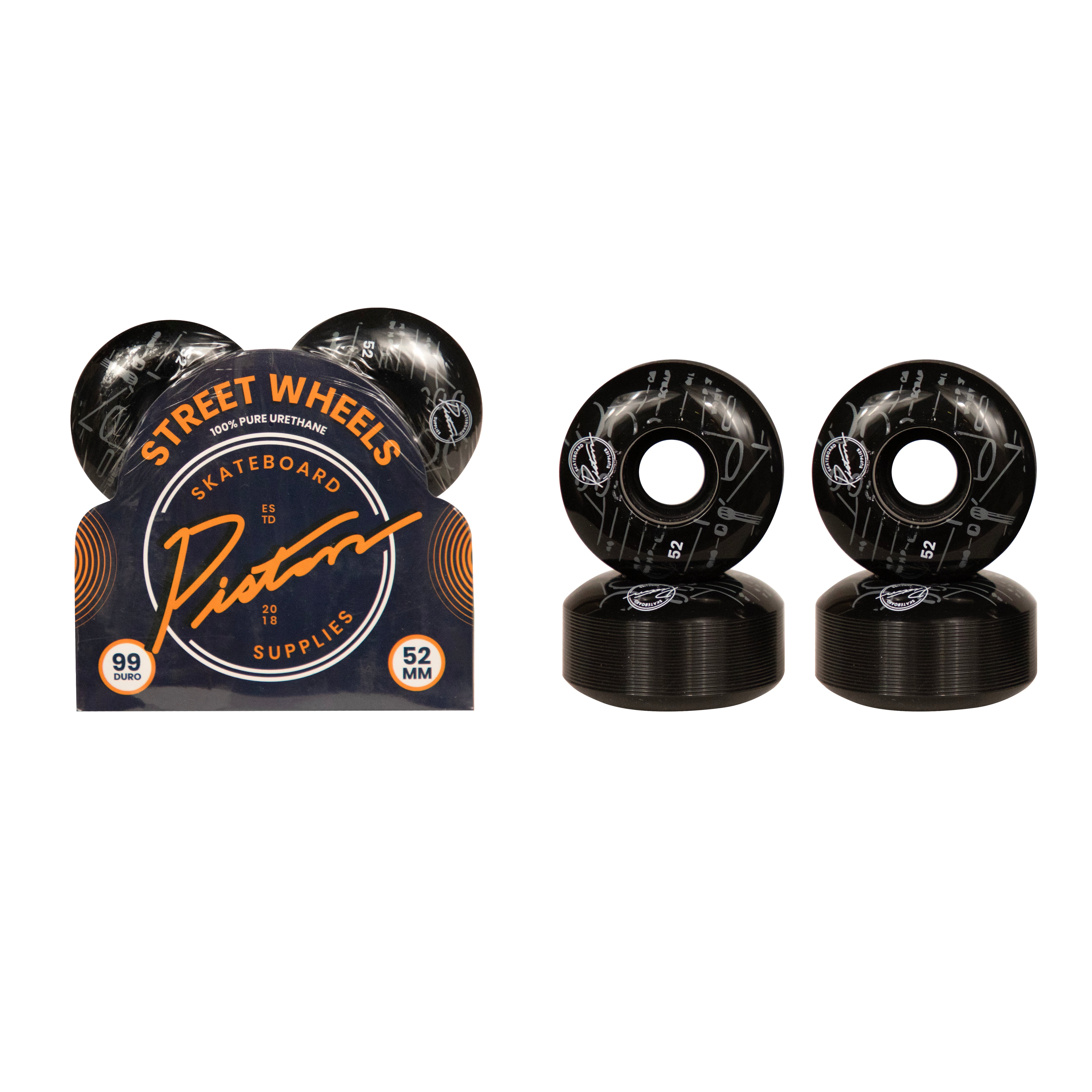 Piston Skateboard Wheels 52mm/Diagram