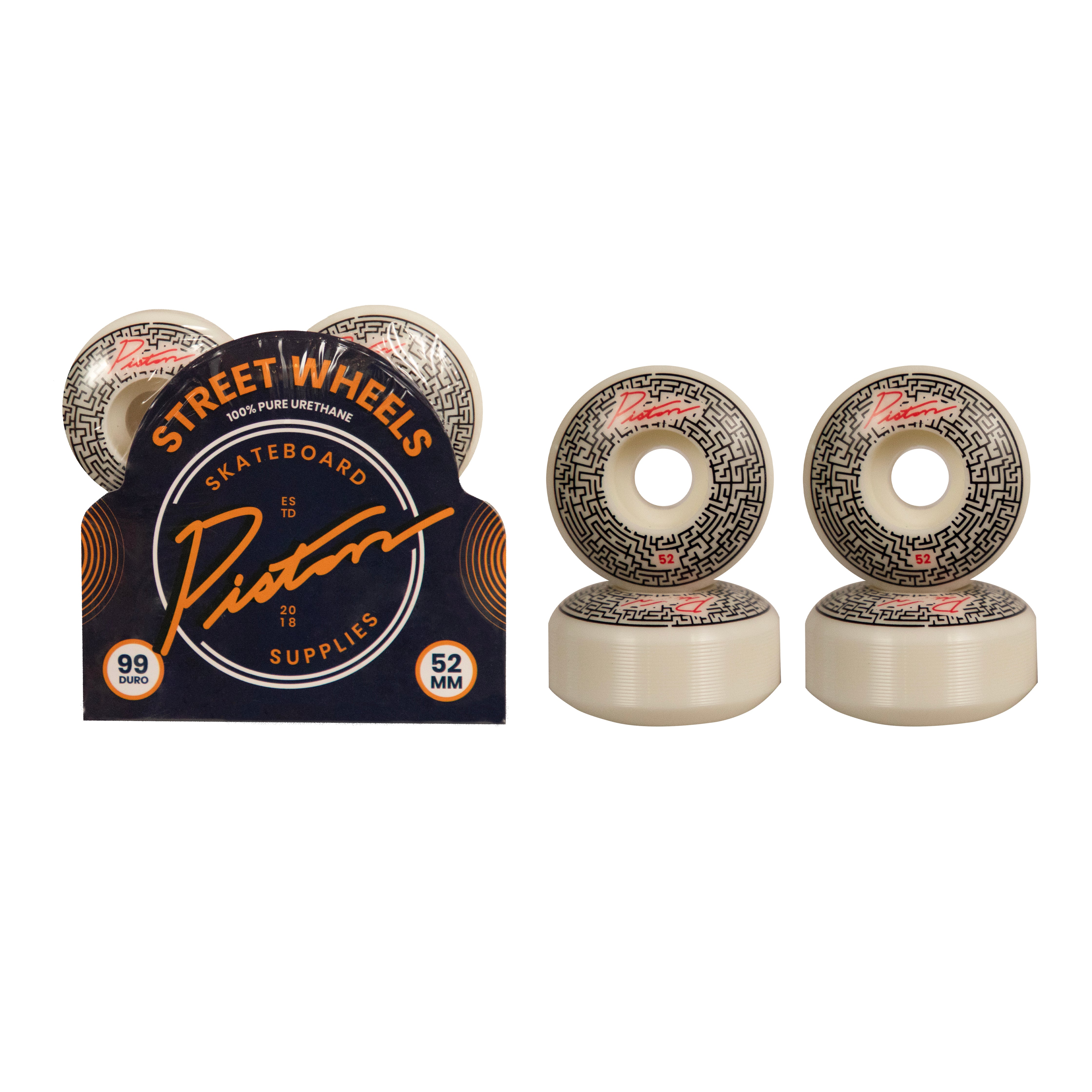 Piston Skateboard Wheels 52mm/Maze