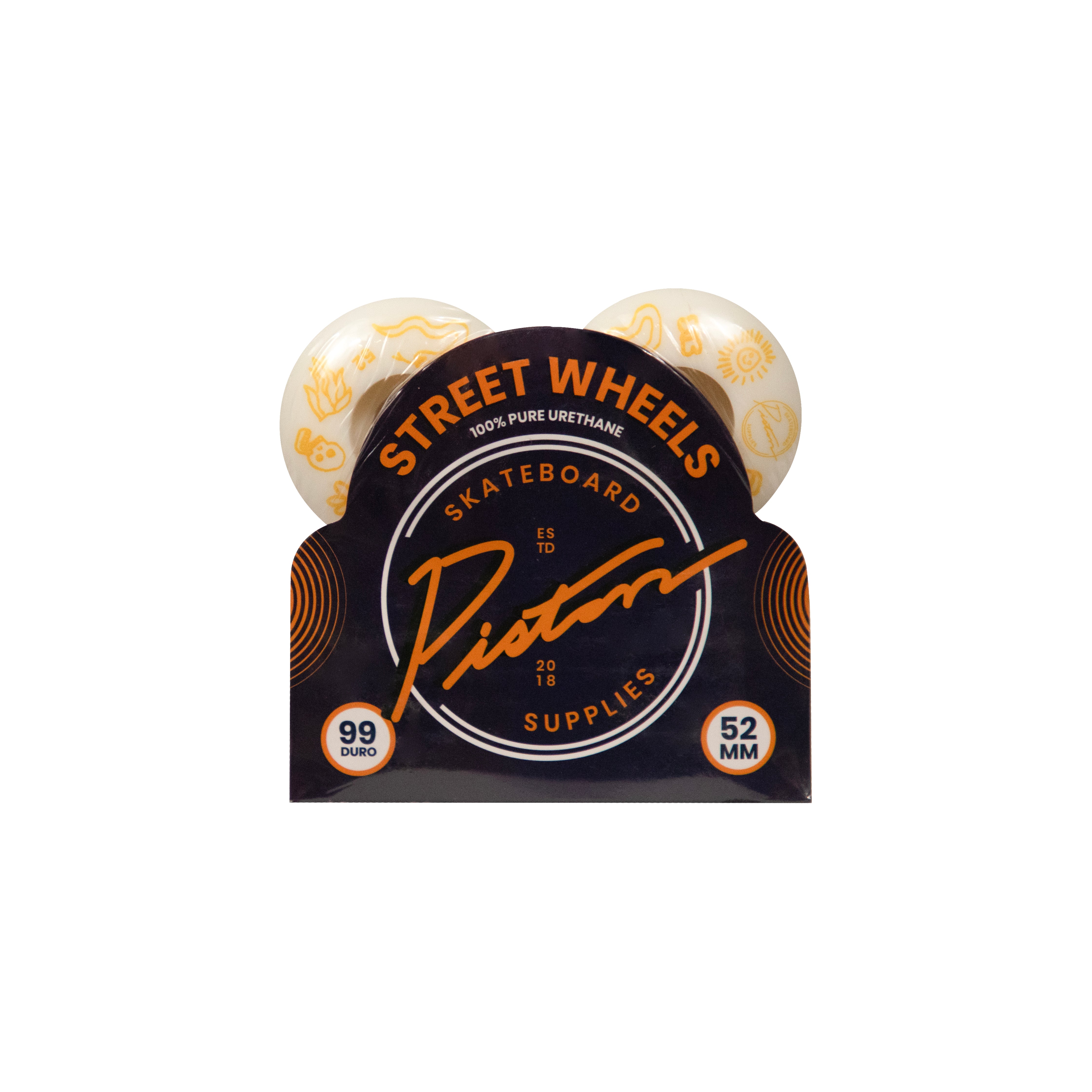 Piston Skateboard Wheels 52mm/Doodle