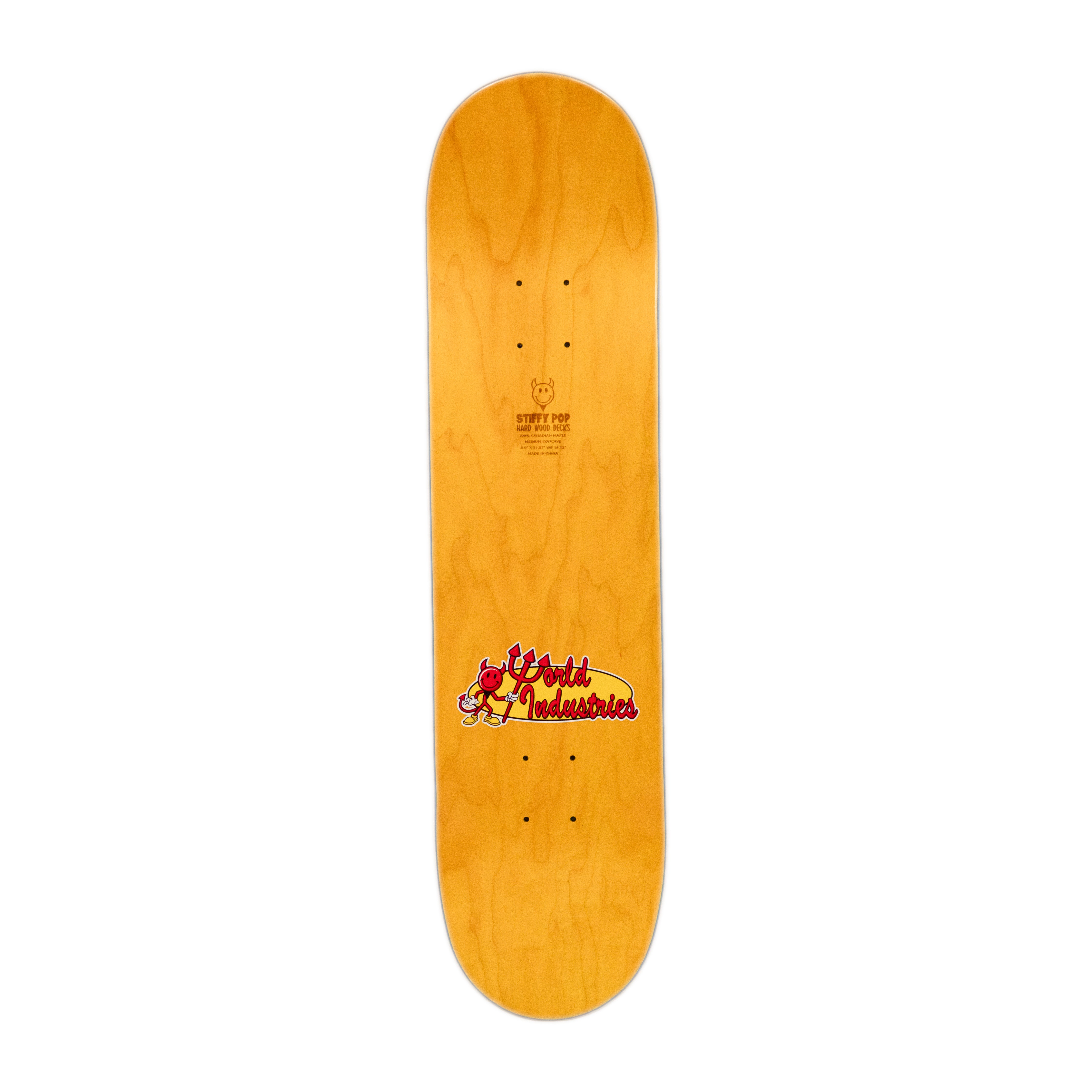 World Industries Deck- Fire World - Yellow  8.0”