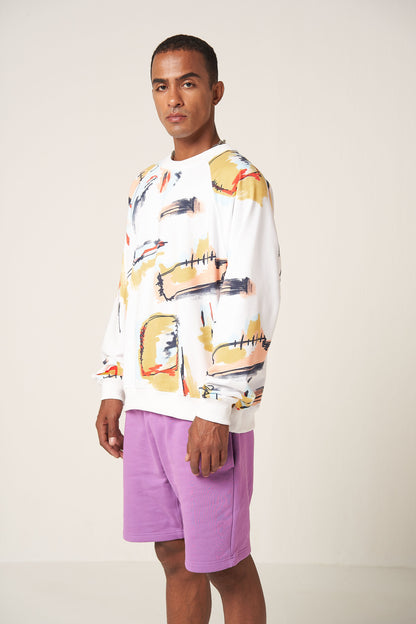 RETROMA SWEATSHIRT - WHITE