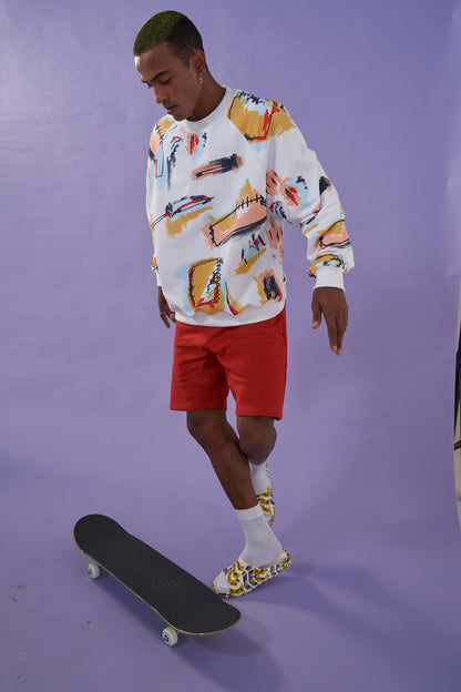 RETROMA SWEATSHIRT - WHITE